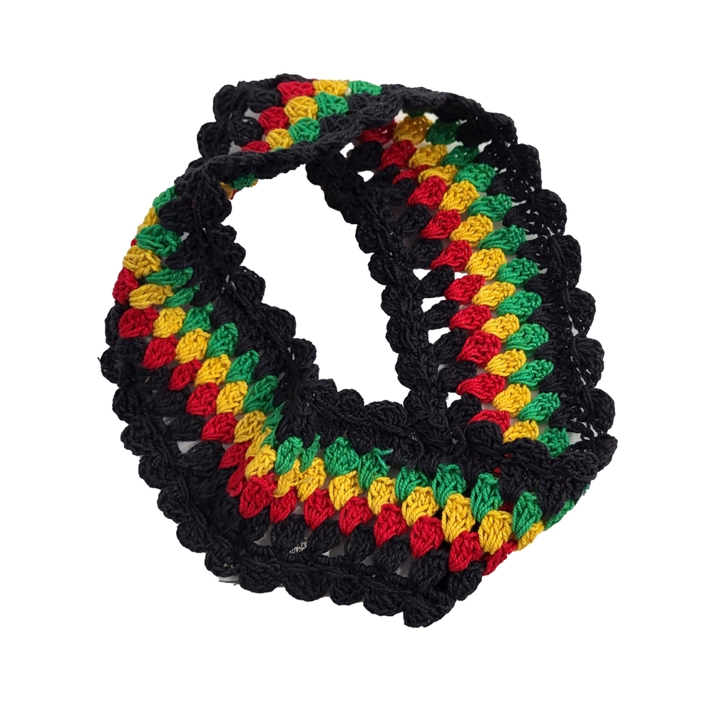 NWT Headband Rasta Crochet Handmade Christmas Stocking Stuffer Christmas Gift